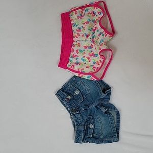 Lot of 2 Girls shorts